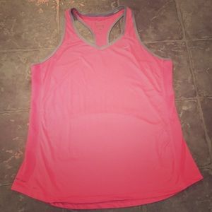 Pink nike tank top
